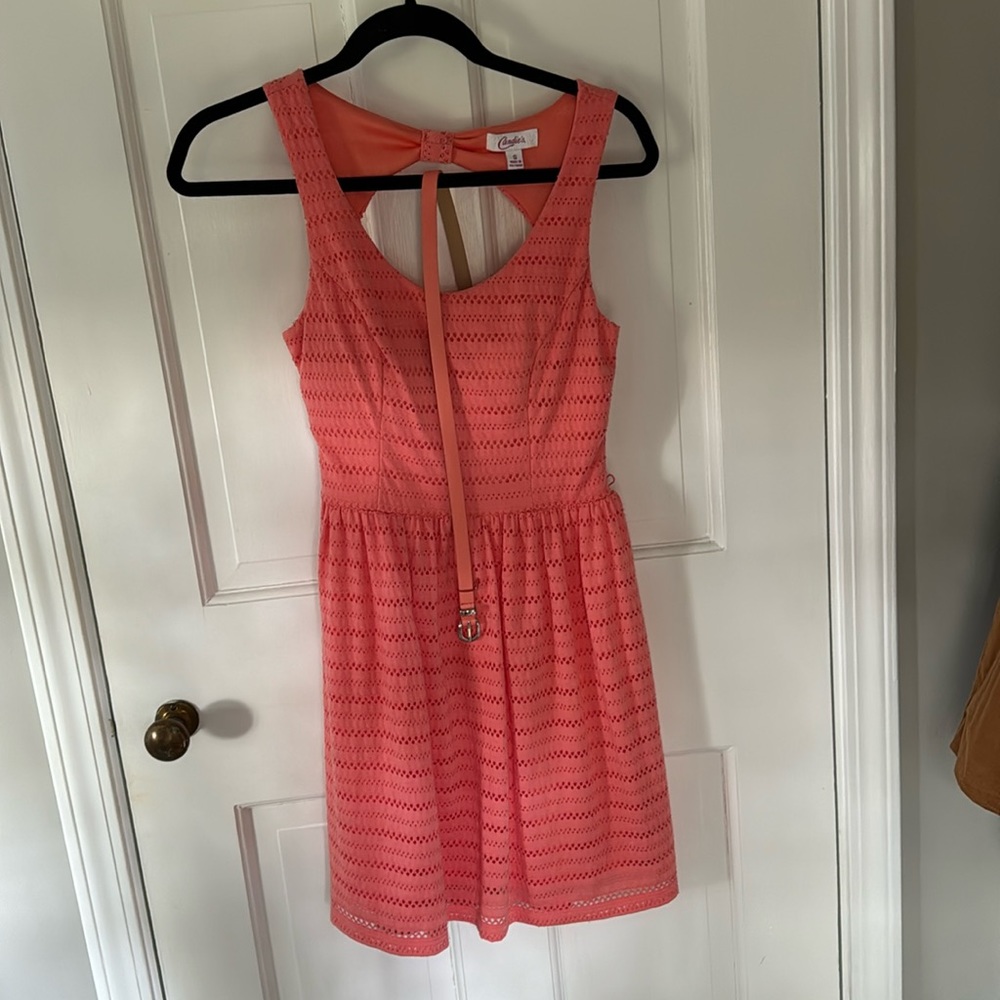 Coral dress